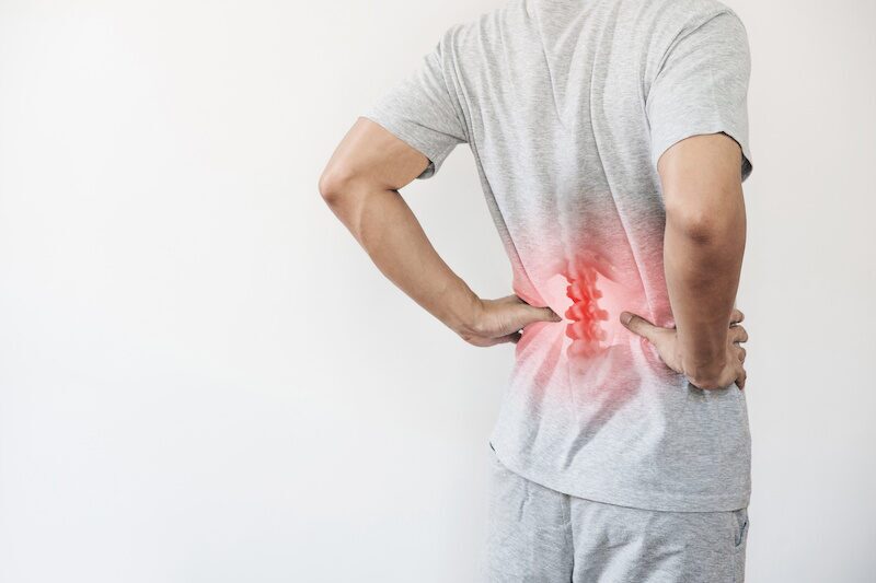 man with back pain