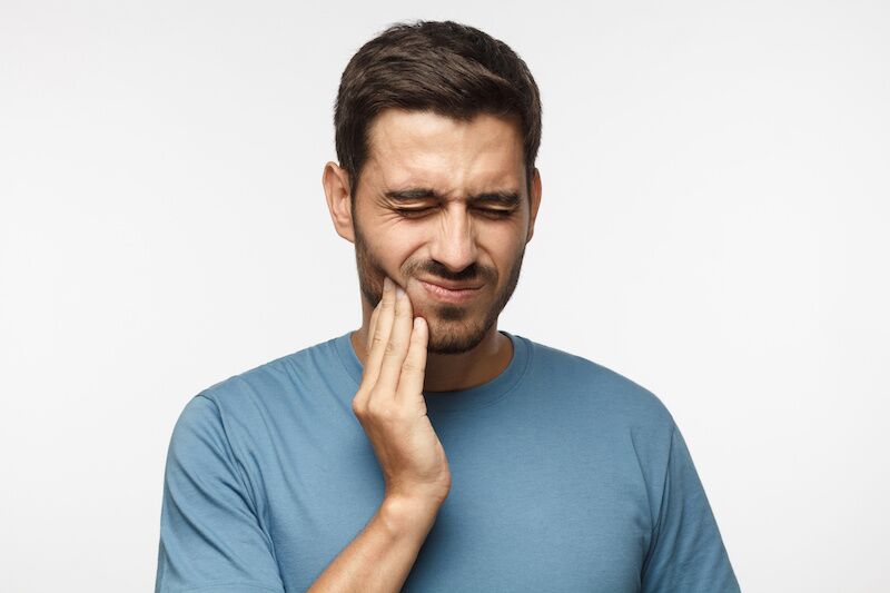 man with Trigeminal Neuralgia facial pain